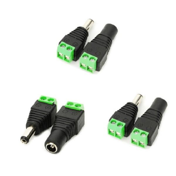 12V DC Female Male 2.1 x 5.5mm Power dc Connector